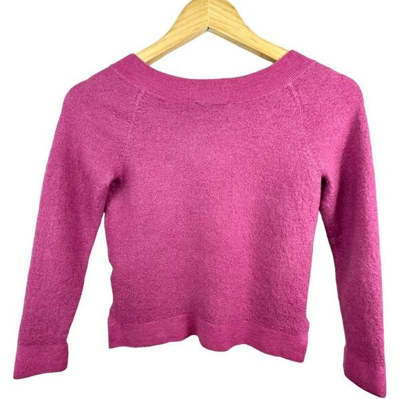 Pendleton Merino Wool Cashmere Like V Neck Sweater Pink XS - Picture 5 of 6
